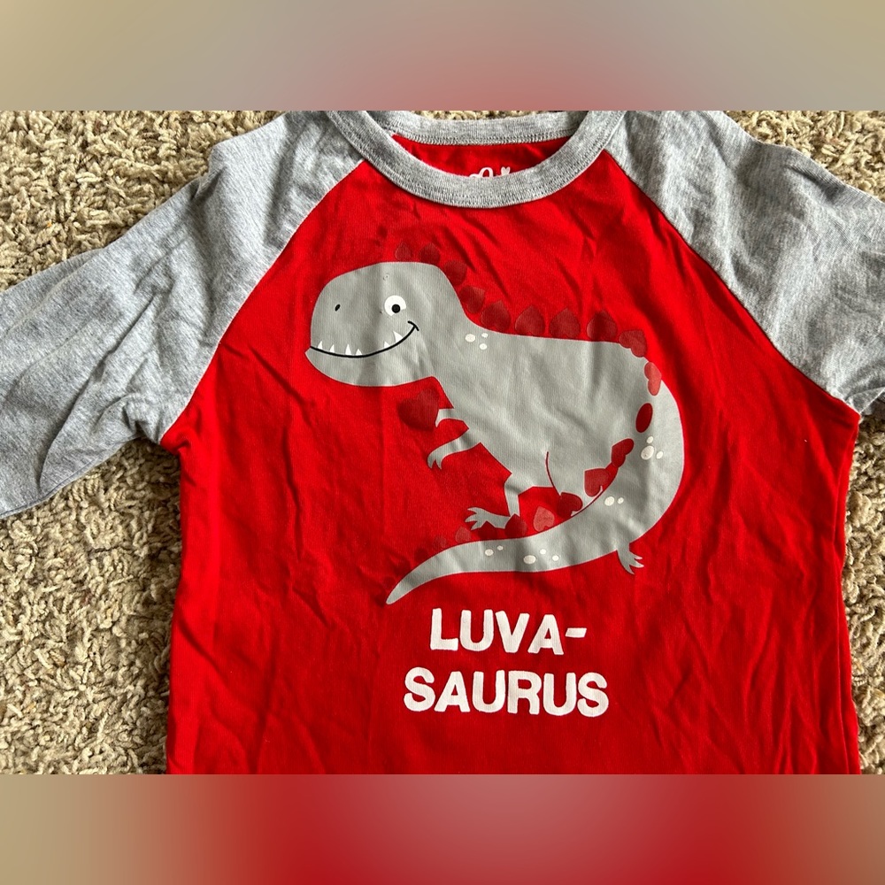Toddler Luva-saurus Valentine Shirt